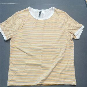 Striped Yellow and White Girls Shirt